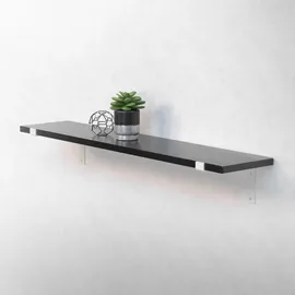 ML-Design 4 Stück Regalhalterung 25x4x14,5 cm Weiß aus Metall 10 Zoll L-Form