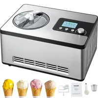 Vevor Eismaschine 2L Eiscreme Frozen Joghurt Sorbet Edelstahl Gelato