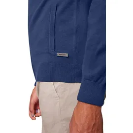 Pierre Cardin Strickjacke "Strickjacke StKrgRV", Herren, Gr. XL, blau (navy blazer), Strick, Obermaterial: 100% Baumwolle, unifarben, regular fit normal, ohne Ausschnitt, Rippbündchen, Strickjacken Strickjacke, mit Taschen
