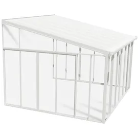 CANOPIA San Remo Alu weiß Polycarbonat 3 mm / Dach HKP 8 mm 16,7 m2