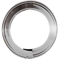 FireFix Wandrosette verstellbar ø 100-120 mm 4,4 cm breit Silber