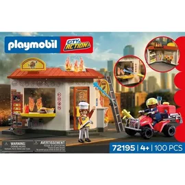 Playmobil City Action Feuerwehr-Quad mit Burger-Bude 72195