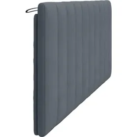 vidaXL Kopfteil-Kissen "Hanko" Dunkelgrau 200 cm Samt