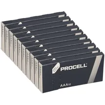 Duracell 100x Procell AAA MN2400 Micro Batterie