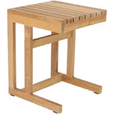jan kurtz Beistelltisch Cero aus massivem Teakholz, quadratisch, Natur, outdoor geeignet, 35x35x45 cm