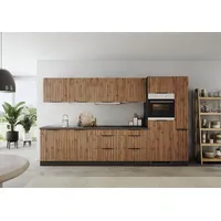 kochstation Küchenzeile KS-Lagos 330 cm beige