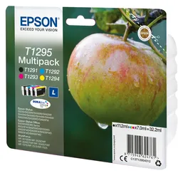 Epson T1295 Tintenpatronen 4er-Pack 4x Farben DURABrite Ultra In Für Kompatibilität, siehe Artikel-Beschreibung | 4x Tintenpatronen: Schwarz, Magenta,