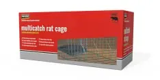 Pest-Stop Multicatch Rat Cage Mehrfach Rattenkäfig, rostbeständig PSRMCAGE , Maße (H x B x T): 42 x 23 x 20 cm