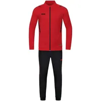 Jako Polyester Challenge Trainingsanzug rot/schwarz 164