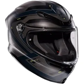 AGV K6 S Enhance E2206 Mplk Integralhelm - Matt Grey Yellow Fluo - S