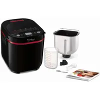 Moulinex Brotbackautomat Programme Kunststoff 31 x 29 x 29 cm Schwarz/Purpur