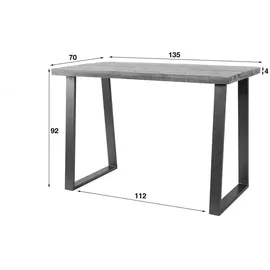 KAWOLA Bartisch FINA Holz Mango