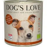 Dog's Love Bio Rind mit Bio-Naturreis & Bio-Apfel 12 x 800 g