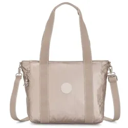 Kipling Basic Plus Asseni S Shopper Tasche 40 cm metallic glow
