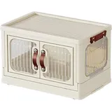 Trade Shop Traesio - Trade Shop - Klappbarer Kunststoffschrank Mit Transparenten Containertüren Mit Rollen, Kleiderschrank -