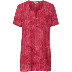 Viskose-Bluse, Muster rot, 54