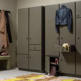 Woood Kleiderschrank Alfie 160 x 210 x 60 cm Grün