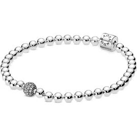 Pandora Armband Beads & Pavé aus Sterlingsilber mit Zirkonia 598342CZ Größe 17 cm