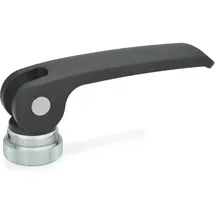 Ganter Normelemente | Exzenterspanner mit Innengewinde - 927-101-M10-A-B | Hebel Zink-Druckguss, schwarz | 1 Stück