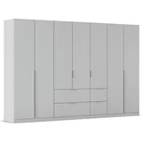 Rauch »Kleiderschrank Schrank Garderobe AGORDO mit Dekor- oder Hochglanzfront« in zwei Griff-Farben, Breiten 91-360 cm, mit Außenschubkästen, in 7 Breiten und 2 Höhen MADE IN GERMANY, grau