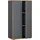 VCM Salia Aktenschrank 110 x 60 x 33 cm schwarz