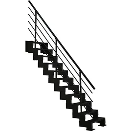 Minka Raumspartreppe Modulario Mini 36 - 300 cm Stahl Schwarz