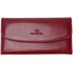 Windrose Schmucktasche Merino Rot Schmuckkoffer