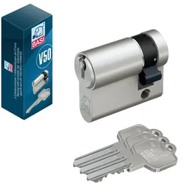 BASI - V50 - Profil-Halbzylinder - 10/30 mm Gleichschließend
