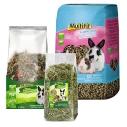 MultiFit Streu, getreidefreies Futter + Snack 3tlg.