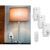 smartwares Funksteckdosen Set mit Fernbedienung - Smart Home für Geräte bis 1000 Watt