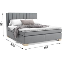 Panda möbel Komfortabel modern Boxspringbett, Maurice, Panda Möbel, mit