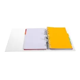 Exacompta 10x Ordner Prem'Touch PVC, Rücken 70mm, 32x29cm A4 Maxi, Weiß, 53748E