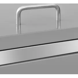 vidaXL Mülltonnenbox für 4 Tonnen 276,5 x 77,5 x 115,5 cm grau