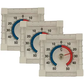Iloda® Fensterthermometer Transparent 7,5x7,5cm