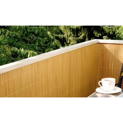 Sichtschutzmatte PVC 3 x 0,9 m – Balkonverkleidung aus PVC in gelb – Sichtschutz aus Kunststoff für Balkone – Balkon Sichtschutz für mehr Privatsphäre