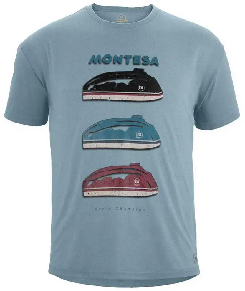 Montesa Fuel Tank Kurzarm-t-shirt - Blue - S