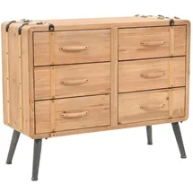 vidaXL Schubladenkommode 91 x 73 x 35 cm Braun