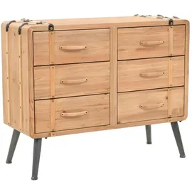 vidaXL Schubladenkommode 91 x 73 x 35 cm Braun