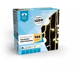 Deko-Trend: Crystalline LED-Lichtervorhang Erweiterung, 1,2 x 1,2 Meter - warmweiß