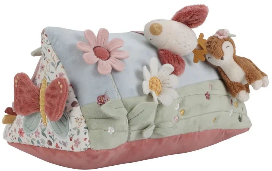 Little Dutch Aktivitdtsdreieck Feengarten Babyspielzeug - 18 x 34 x 18 cm, bunt, Plfcsch, Baumwolle, Nicki - Tastsinn, Motorik