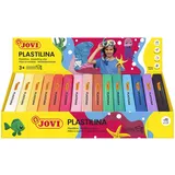 Jovi Knete PLASTILINA farbsortiert, 15 Farben je 150,0 g