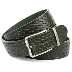 Ledergürtel ANTHONI CROWN, Damen, Gr. 110, grün, Rindsleder, casual, Gürtel
