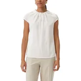 Comma, Comma Satinbluse mit Raffung - 40