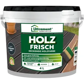 Ultrament Holzschutzlasur Anthrazitgrau 4 l