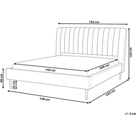Beliani Beliani, Bett, Marville 140 x 200 cm,