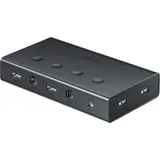 COFI Ugreen KVM (Tastatur Video Maus) Schalter 4 x 1 HDMI (weiblich) 4 x USB (weiblich) 4 x USB Typ B (weiblich) schwarz