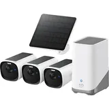 eufy eufyCam E40 3-Kamera-Set + HomeBase S380 + Solarpanel