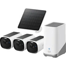 eufy eufyCam E40 3-Kamera-Set + HomeBase S380 + Solarpanel