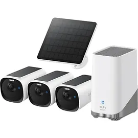 eufy eufyCam E40 3-Kamera-Set + HomeBase S380 + Solarpanel