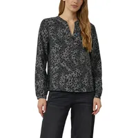 s.Oliver Langarmbluse aus Viskosemix mit Leo-Print - 36